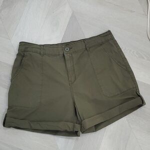 Social Standard by Sanctuary Women's Hero Utility Short Olive Green Size XL